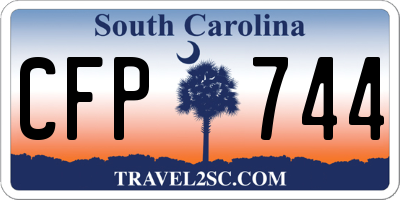 SC license plate CFP744