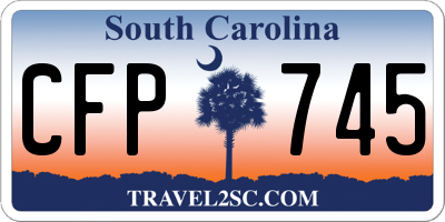 SC license plate CFP745
