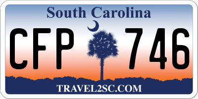 SC license plate CFP746