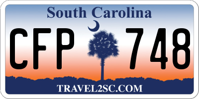 SC license plate CFP748