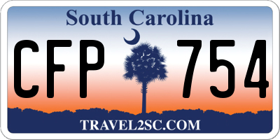 SC license plate CFP754