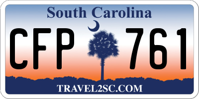 SC license plate CFP761