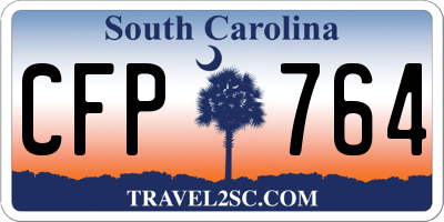 SC license plate CFP764