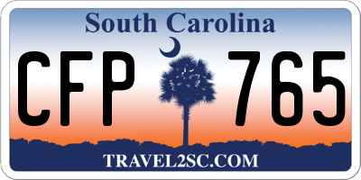SC license plate CFP765