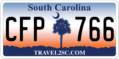 SC license plate CFP766