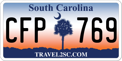 SC license plate CFP769