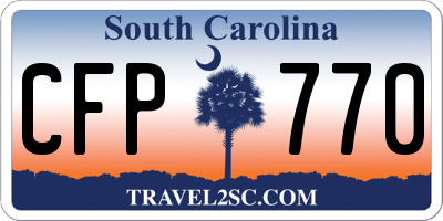 SC license plate CFP770