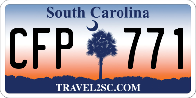 SC license plate CFP771