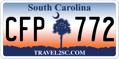 SC license plate CFP772