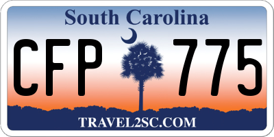 SC license plate CFP775