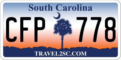 SC license plate CFP778