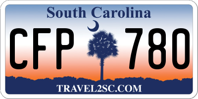 SC license plate CFP780