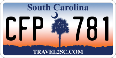 SC license plate CFP781