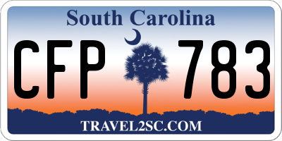 SC license plate CFP783