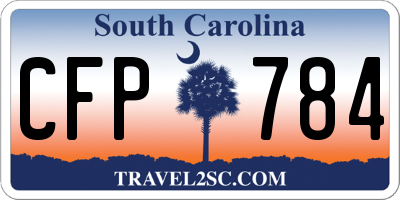 SC license plate CFP784