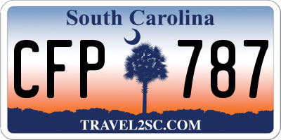SC license plate CFP787