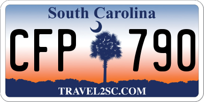 SC license plate CFP790