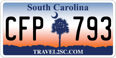 SC license plate CFP793