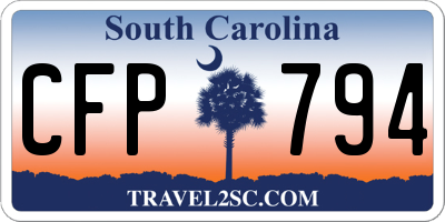 SC license plate CFP794