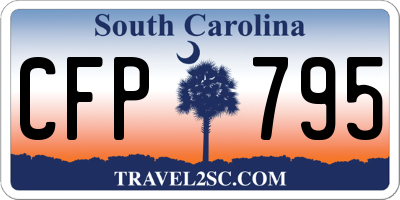 SC license plate CFP795