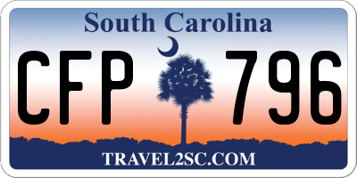 SC license plate CFP796