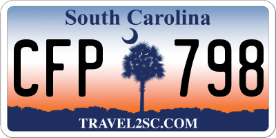 SC license plate CFP798