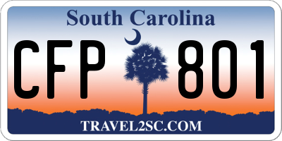SC license plate CFP801