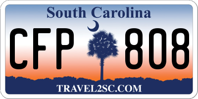 SC license plate CFP808
