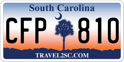 SC license plate CFP810