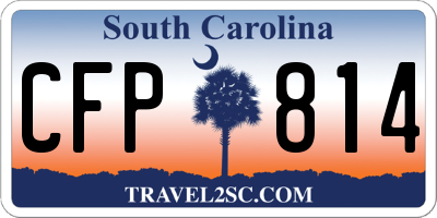 SC license plate CFP814