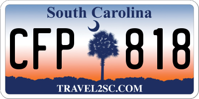 SC license plate CFP818