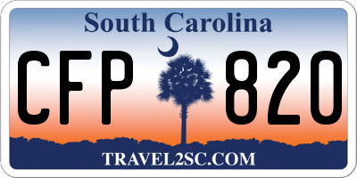 SC license plate CFP820