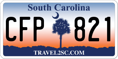 SC license plate CFP821