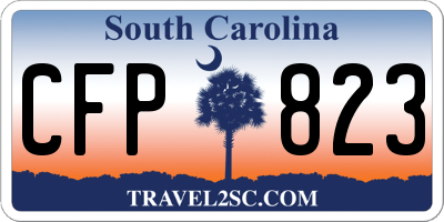 SC license plate CFP823