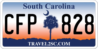 SC license plate CFP828