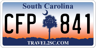SC license plate CFP841