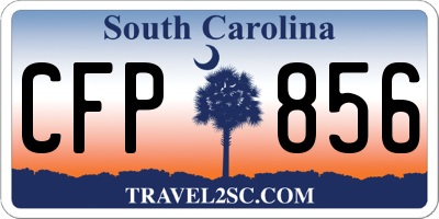 SC license plate CFP856