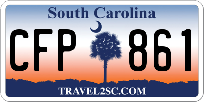 SC license plate CFP861