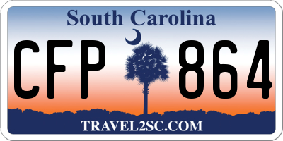 SC license plate CFP864