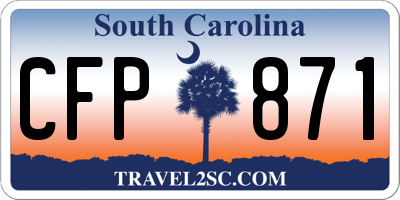 SC license plate CFP871