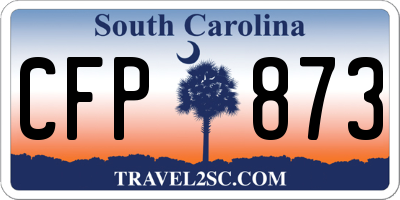 SC license plate CFP873