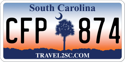SC license plate CFP874