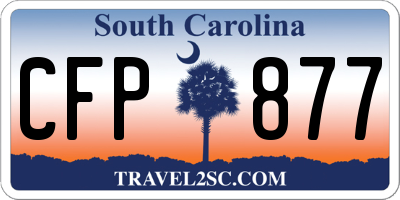 SC license plate CFP877