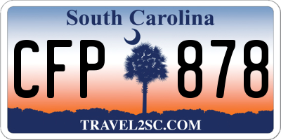 SC license plate CFP878