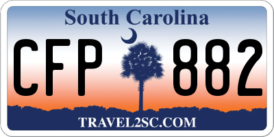 SC license plate CFP882