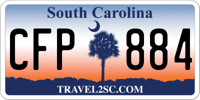 SC license plate CFP884