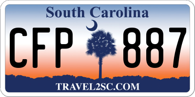 SC license plate CFP887