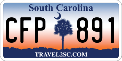 SC license plate CFP891
