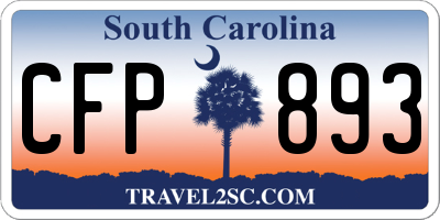 SC license plate CFP893
