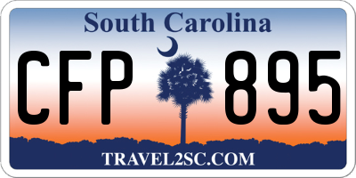 SC license plate CFP895
